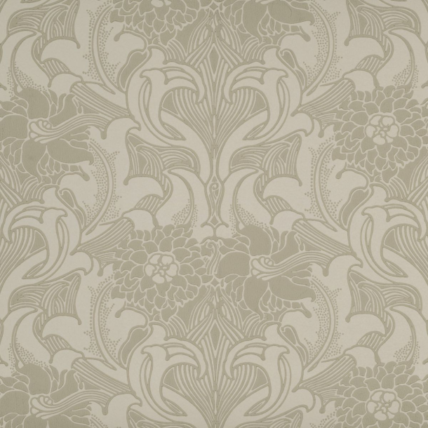 Dahlia Scroll - French Grey